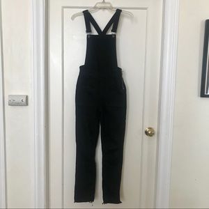 Madewell Black Denim Overalls, XS